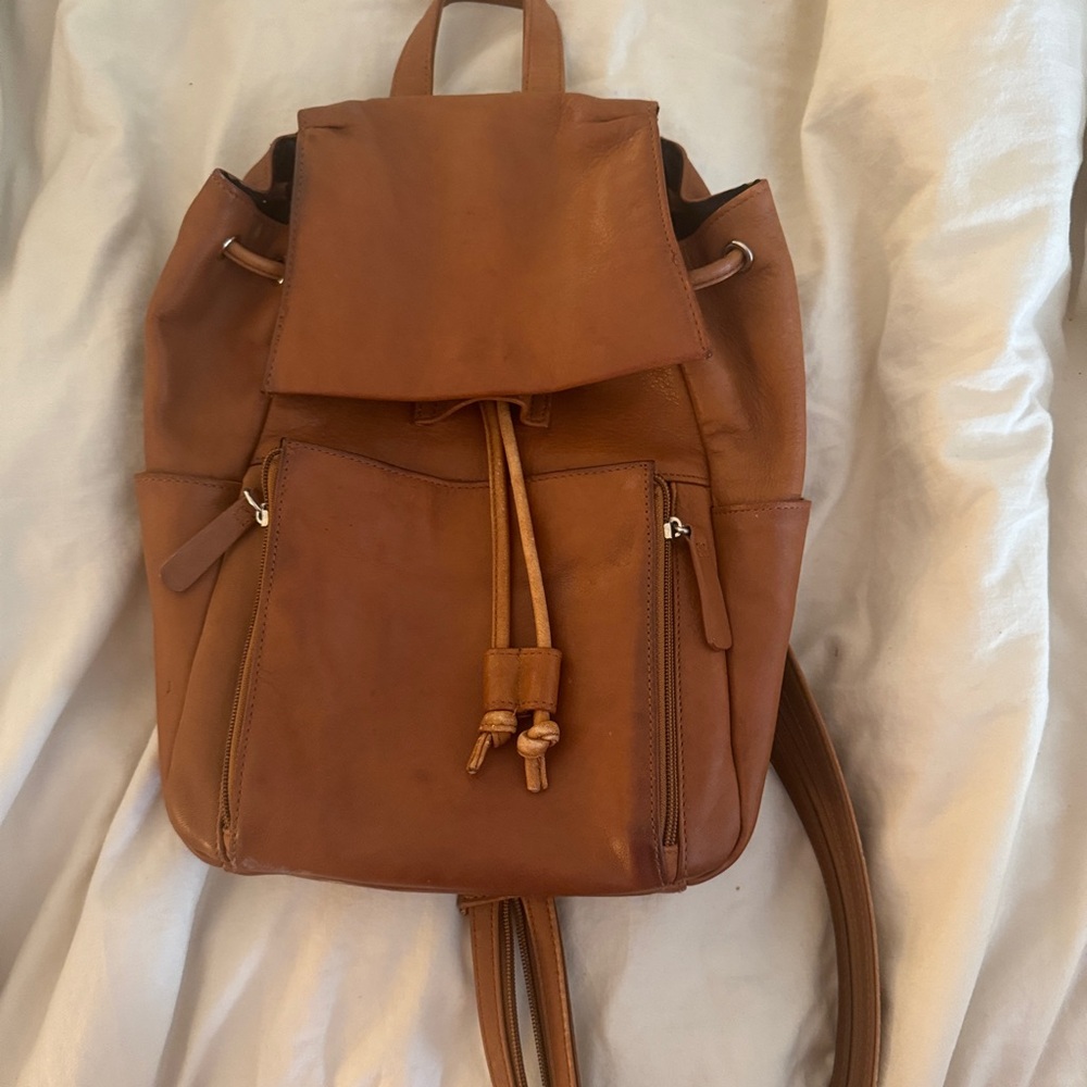 St. John’s Bay genuine leather mini backpack / shoulder bag